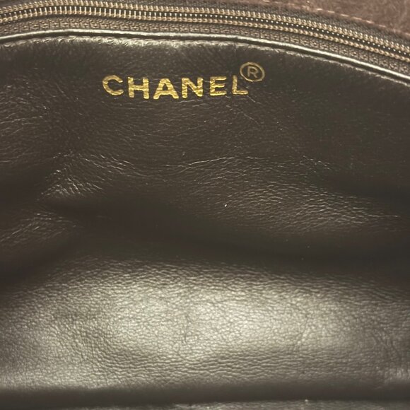 Authentic Vintage Chanel Brown Suede Shoulder Bag - Picture 13 of 13